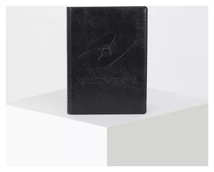 Обложка для паспорта и автодокументов с вкладышами пвх, цвет чёрный