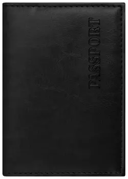 Обложка для паспорта Staff "Profit", экокожа, мягкая изолоновая вставка,"passport", черная, 237183