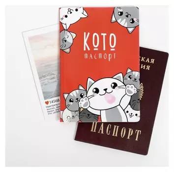 Обложка на паспорт ПВХ «Котопаспорт»