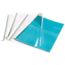 Обложки для термопереплета, А4, комплект 50 шт., 20 мм, 151-200 листов, верх прозрачный ПВХ, низ картон, FELLOWES