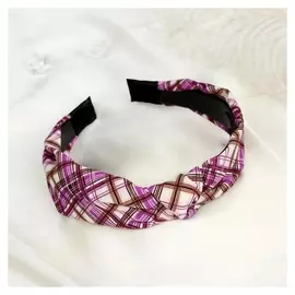 Ободок для волос "Алеста" 2,2 см, клетка