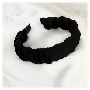 Ободок для волос "Астрид" 3 см, чёрный