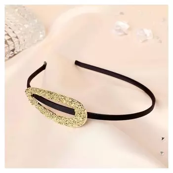 Ободок для волос "Либерти лава" 0,5 см капелька, золото