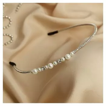 Ободок для волос "Лира" жемчуг