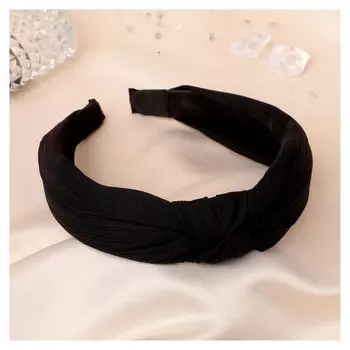 Ободок для волос "Престиж" 3 см, чёрный