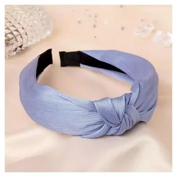 Ободок для волос "Престиж" 3 см, голубой