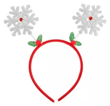 Ободок карнавальный Снежинки