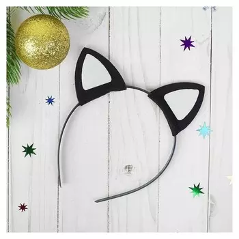 Ободок «Волк» цвет чёрный