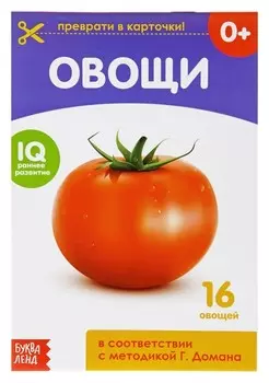 Обучающая книжка по методике Г. домана «Овощи», 20 стр.