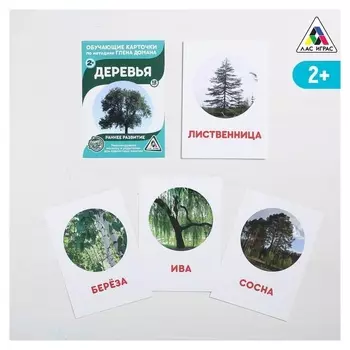 Обучающие карточки по методике Г. домана «Деревья», 12 карт, А6