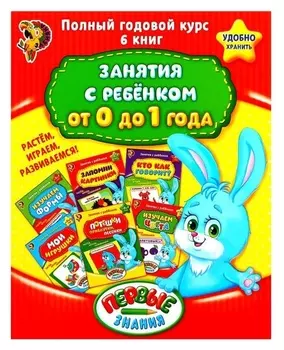 Обучающие книги Полный годовой курс Серия от 0 до 1 года 6 книг