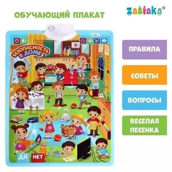 Обучающий плакат «Безопасность в доме»