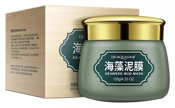 Очищающая матирующая маска для лица на основе экстракта морских водорослей и вулканической грязи