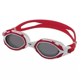 Очки для плавания Fashy Osprey, поляризация, дымчатые линзы, нерегулируемая переносица, цвет красный/белый