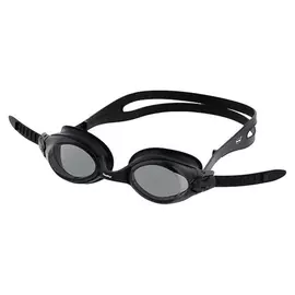 Очки для плавания Fashy Spark II, дымчатые линзы, нерегулируемая переносица, чёрная оправа
