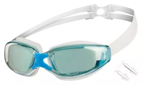 Очки для плавания с двойной резинкой взрослые + беруши