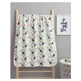 Одеяло лёгкое крошка Я "Лес" 90*90 см, муслин четырехслойный, 100% хлопок