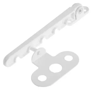 Ограничитель оконный, металлический для окон пвх, белый