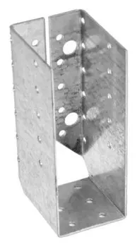 Опора бруса Tundra, оцинкованная, 140х76х50х2 мм, закрытая, 1 шт.