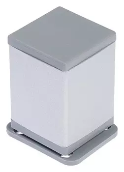 Опора квадратная регулир.н=60 мм, цвет матовый хром