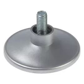 Опора регулируемая, цвет матовый хром