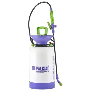 Опрыскиватель ручной усиленный с горловиной 5 л, с насосом, шлангом и разбрызгивателем
