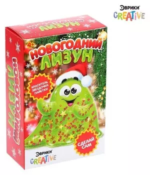 Опыты для детей Новогодний лизун