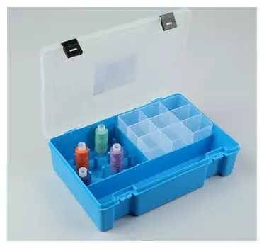 Органайзер, 27,4 × 18,8 × 6,5 см, цвет голубой