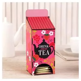 Органайзер для чая "Розовый" 255х113х136 мм