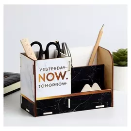 Органайзер для канцелярии "Мрамор" 180х120х80 мм