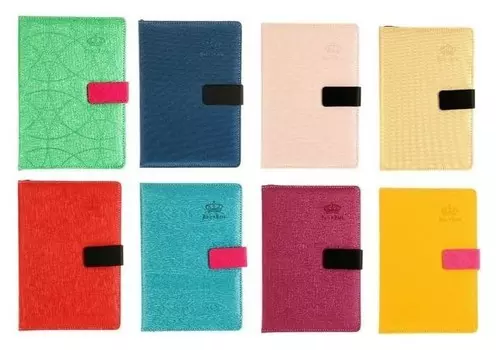 Органайзер, формат А5, с хлястиком, 120 листов, линия, обложка ПВХ