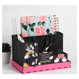 Органайзер складной дерево "Единорог" 23,5 х 15 х 14,2 см 3945532