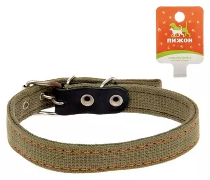 Ошейник брезентовый двухслойный, 54 х 2,5 см