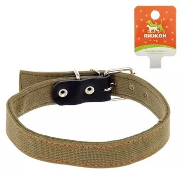 Ошейник брезентовый двухслойный, 72 х 3,6 см