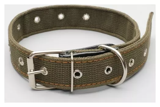 Ошейник брезентовый щенячий двухслойный, 72 х 3,5 см