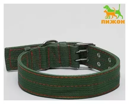 Ошейник четырехслойный, 80 х 4,9 см, полиэстер, зелёный