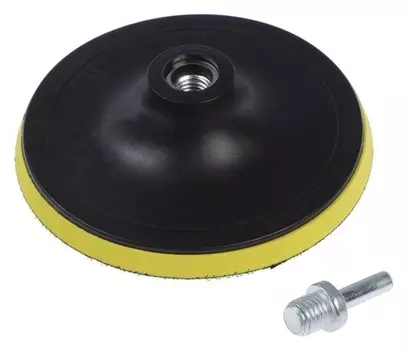 Оснастка для дрели и УШМ с липучкой и адаптером, 150 мм