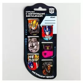 Открытка с магнитными закладками "Трансформеры", Transformers, 6 шт.