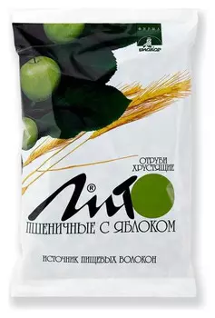 Отруби пшеничные хрустящие с кальцием "Лито" с яблоком