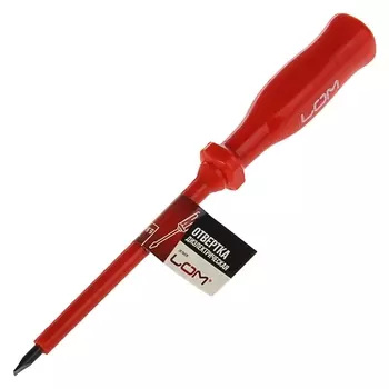 Отвертка диэлектрическая Lom, Sl5.5х125 мм