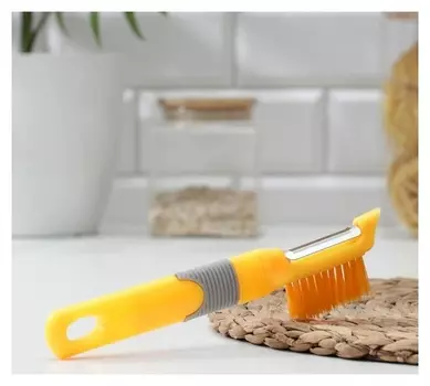 Овощечистка «Ритм», с щёткой