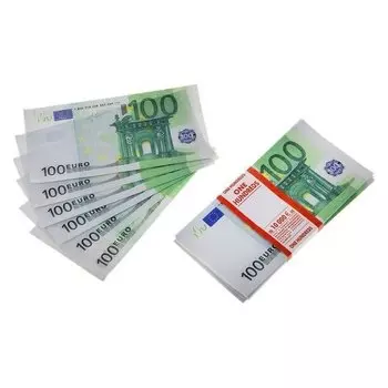 Пачка купюр 100 евро