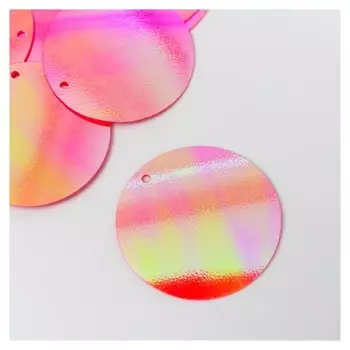 Пайетки "Круг" фуксия набор 30 гр D=3 см