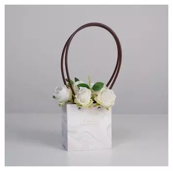 Пакет для цветов With Love, 11,5 х 12 х 8 см