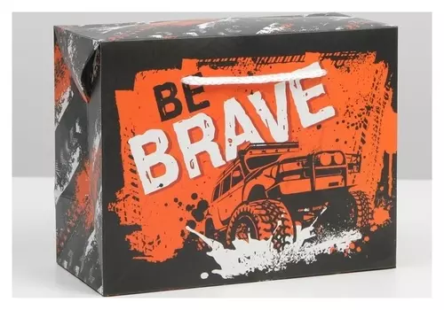 Пакет—коробка Be Brave, 23 × 18 × 11 см