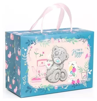 Пакет-коробка, "Time To Hygge", Me To You, 28 х 20 х 13 см