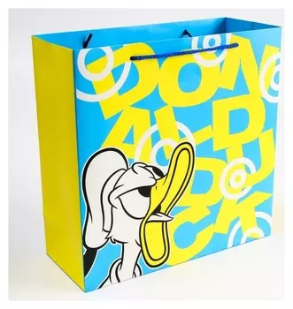 Пакет ламинат "Дональд", микки маус, 30 х 30 х 12