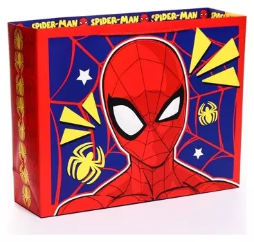 Пакет ламинат горизонтальный, человек-паук, 50 х 40 х 15