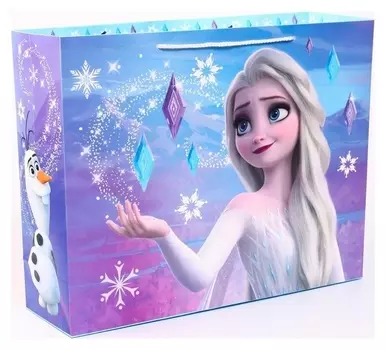 Пакет ламинат горизонтальный, холодное сердце, 50 х 40 х 15