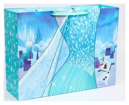 Пакет ламинат горизонтальный "Эльза", холодное сердце, 61х46х20 см